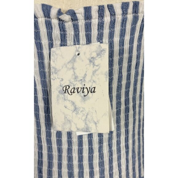 Raviya Women's Tiered Striped Dress Cover-up Multicolor Large New With Tags. - Picture 7 of 12